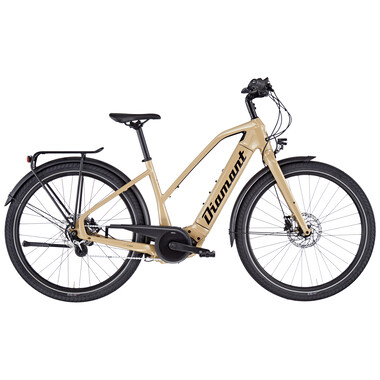 Bicicleta de paseo eléctrica DIAMANT OPAL+ TRAPEZ Beis 2020 0